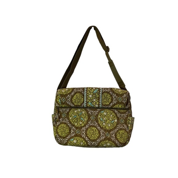 Vera Bradley Vintage handbag Sittin in a tree pattern large satchel Preowned - Picture 2 of 9